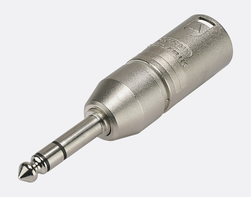 Адаптер с Jack 6.3 мм 3pin (папа) на XLR 3pin (папа) Neutrik (3MX-3P)-2