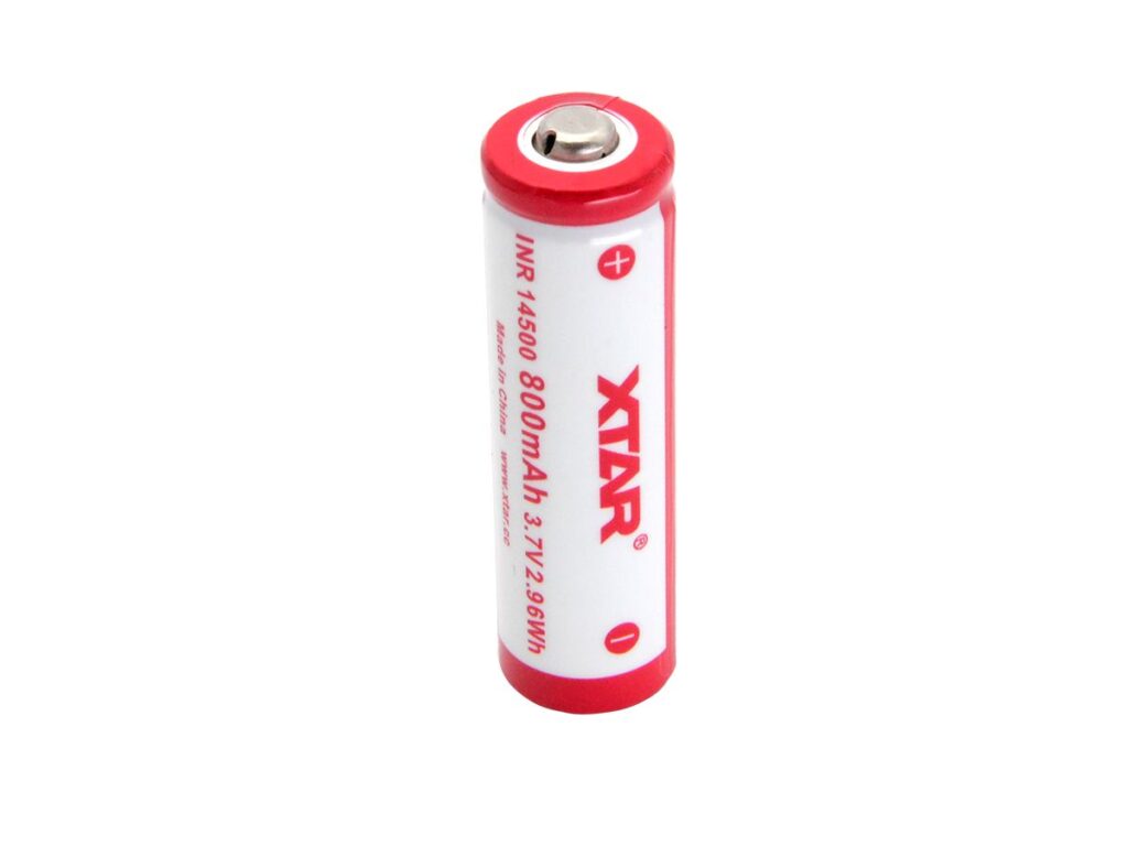 Аккумулятор 14500 Xtar INR (Li-ion;800mAh;3.7V;НЕзащищенный) 1шт-4
