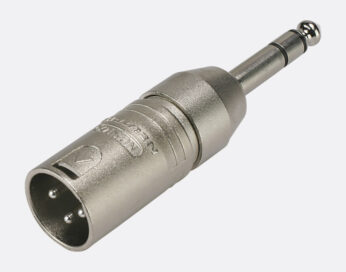 Адаптер с Jack 6.3 мм 3pin (папа) на XLR 3pin (папа) Neutrik (3MX-3P)