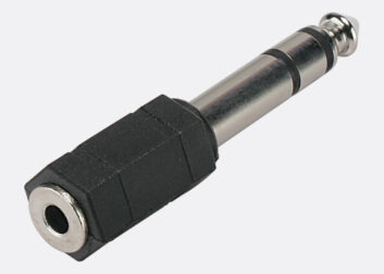 Адаптер 3p 3.5mm jack (мама) на 3p 6.35mm jack (папа) Neutrik (3MJS-3P)
