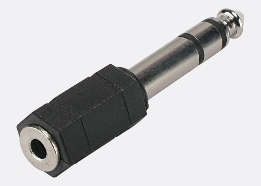 Адаптер 3p 3.5mm jack (мама) на 3p 6.35mm jack (папа) Neutrik (3MJS-3P)-1