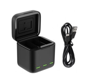 Зарядное Устройство GoPro 9/10/11/12 Telesin GP-BCG-901 +Кабель USB