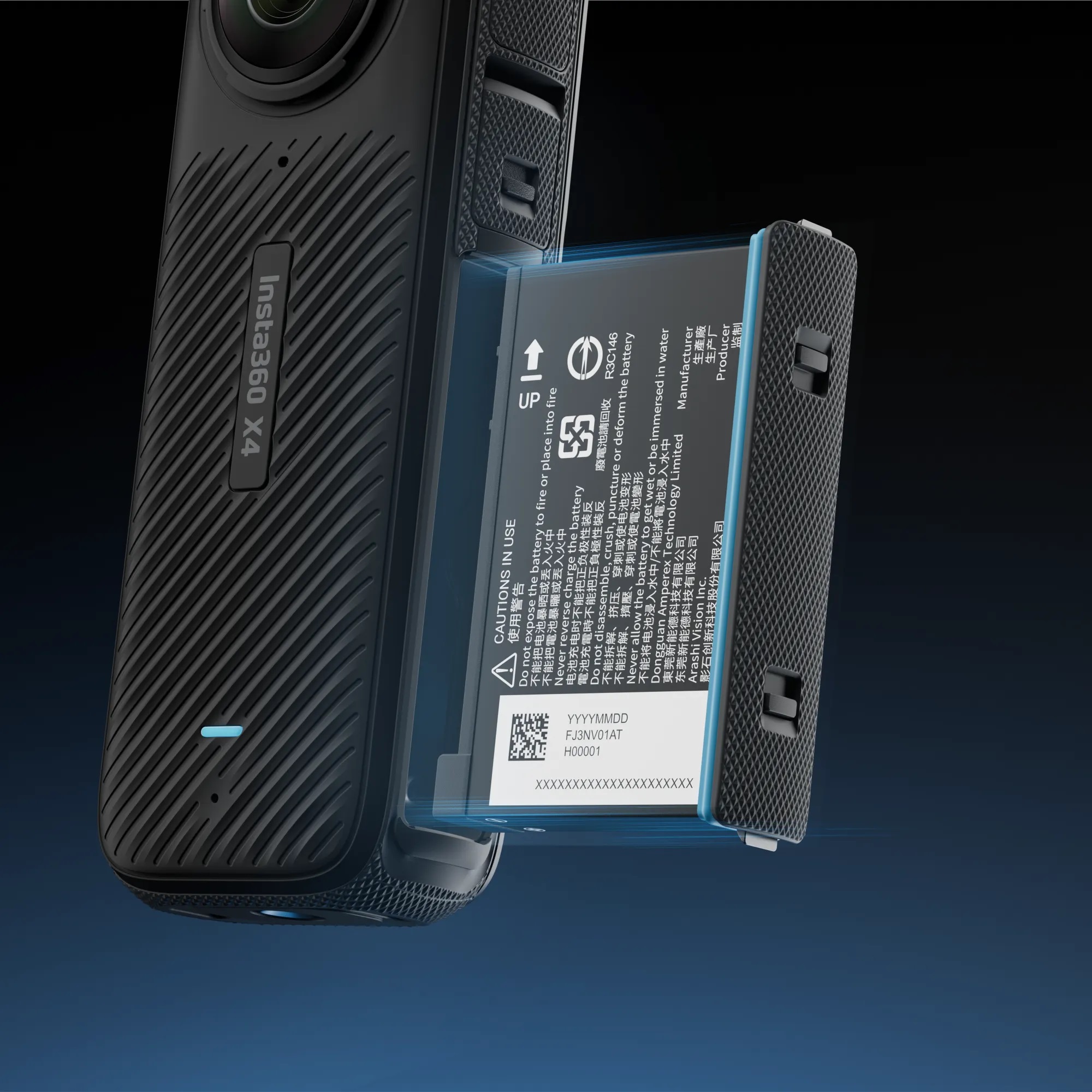 Аккумулятор для Экшн Камеры Insta360 X4 2290 mAh (Оригинальный)-1