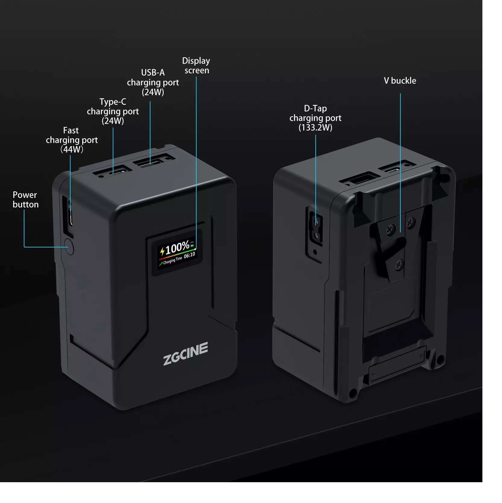 Аккумулятор V-mount ZGCine ZG-V99 (99 Wh)-2