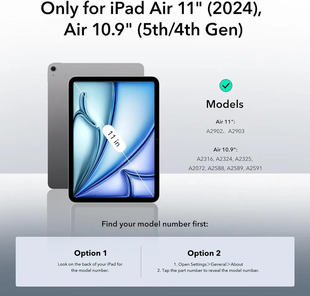 Чехол ESR Project Zero прозрачный для Apple iPad Air 11