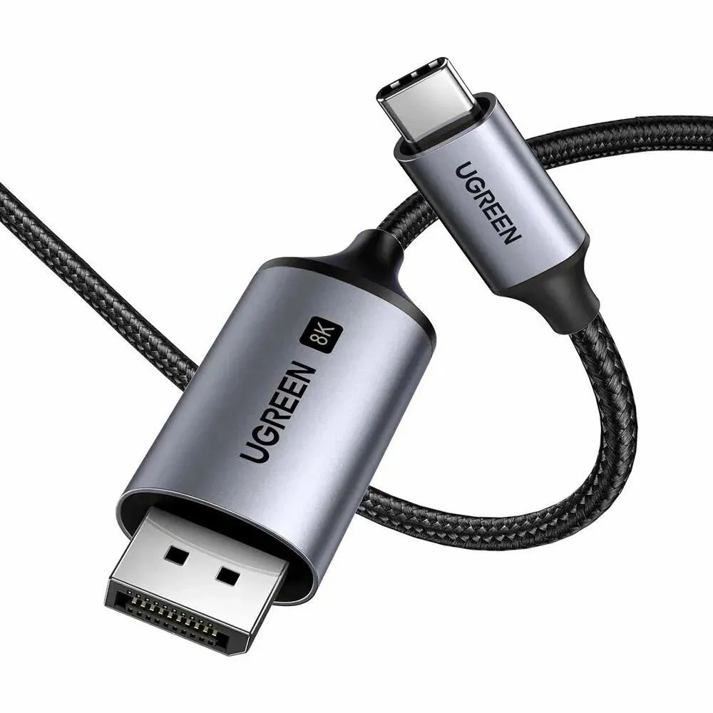 Кабель-Адаптер Displayport 1.4 на USB Type-C Ugreen CM556 (25158) 2 м-1