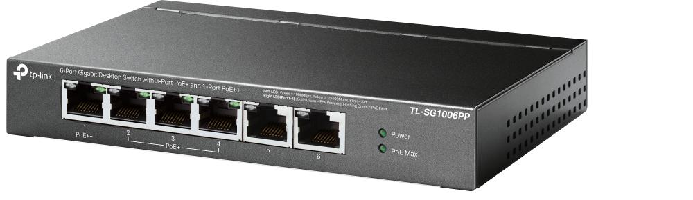 Коммутатор неуправляемый 1 Гбит/с TP-Link TL-SG1006PP (6 портов, PoE)-4