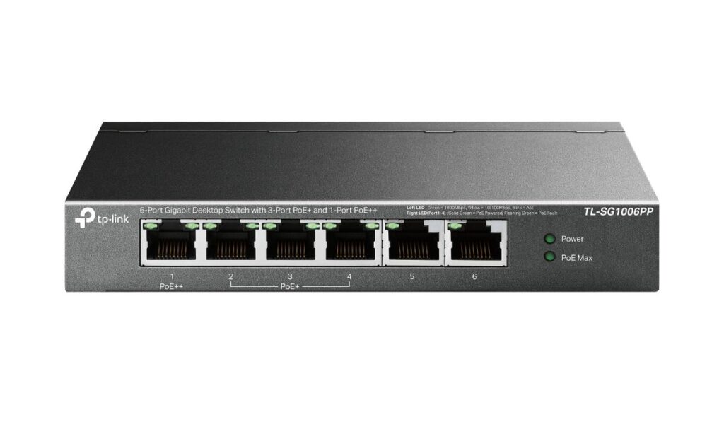 Коммутатор неуправляемый 1 Гбит/с TP-Link TL-SG1006PP (6 портов, PoE)-1