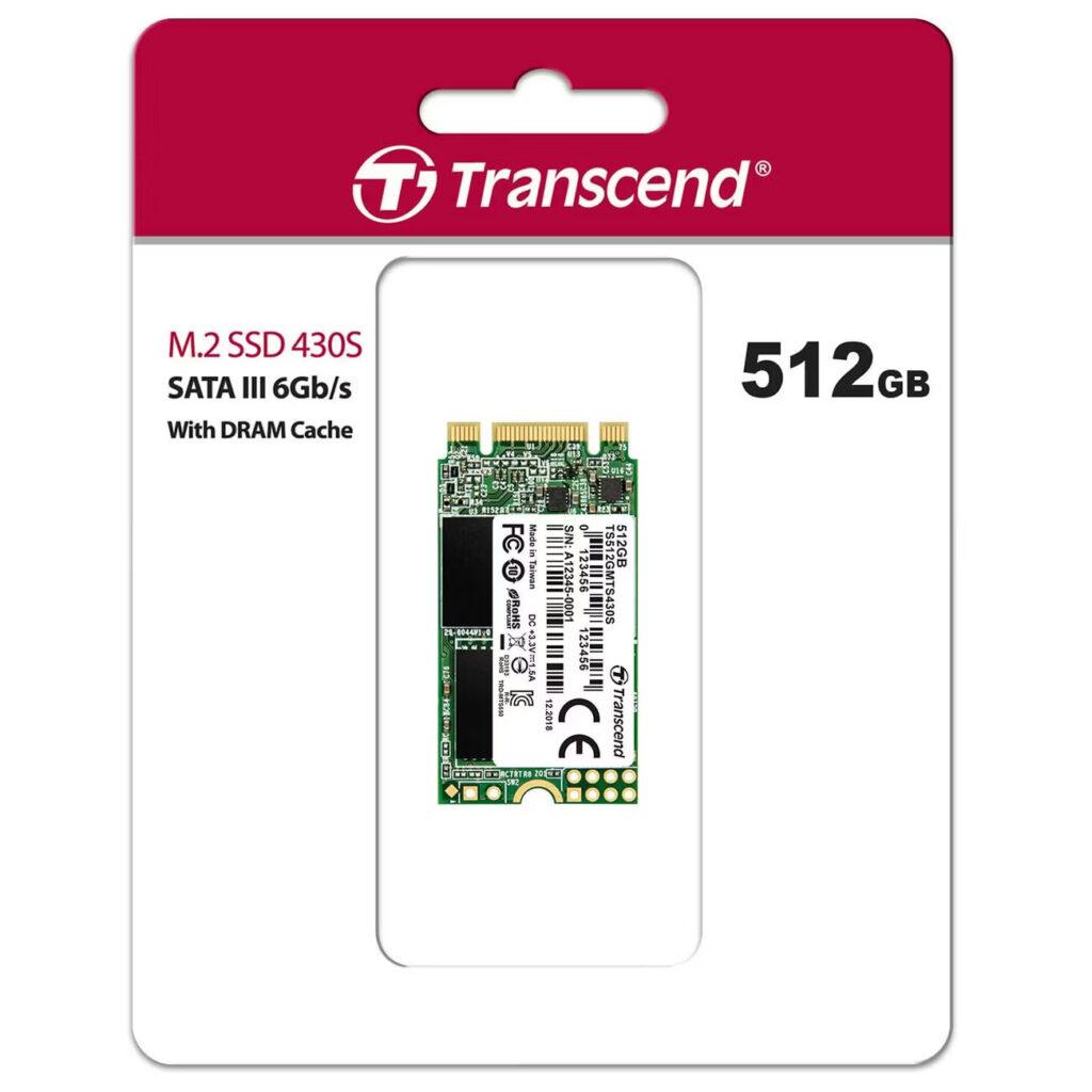 Диск SSD M.2 (2242) 512 ГБ Transcend MTS430 [TS512GMTS430S]-3