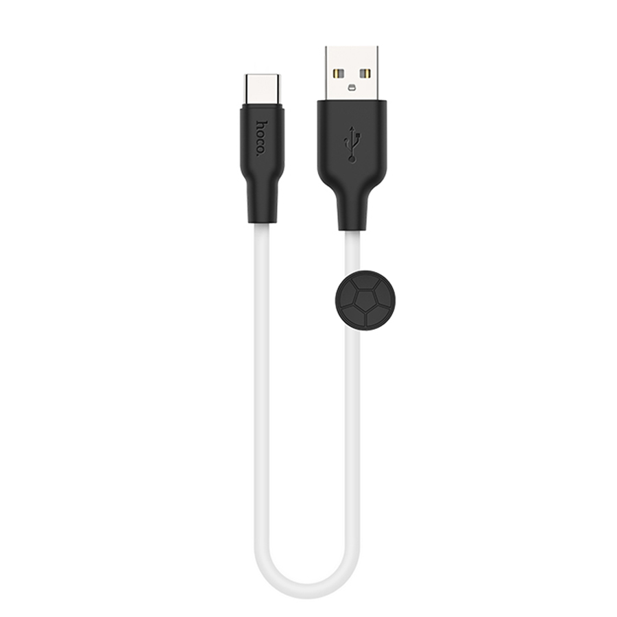 Кабель Зарядный USB 2.0 Type-A/Type-C Hoco x21 plus silicone Белый,0.25 м-1