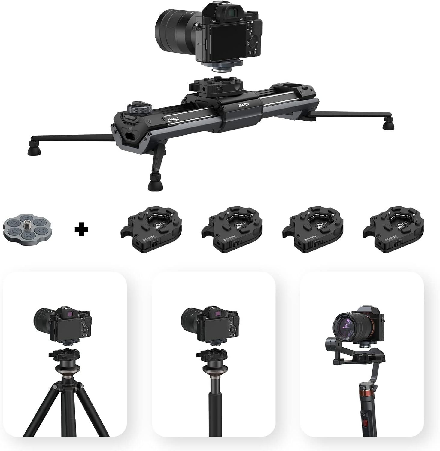 Быстросъемное Крепление Zeapon Revolver Quick Release AI-H2 КОМПЛЕКТ-6