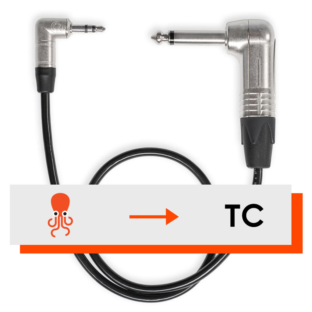 Кабель Timecode Tentacle C10 - Jack 3.5 mm на Jack 6.3 mm 90°-1