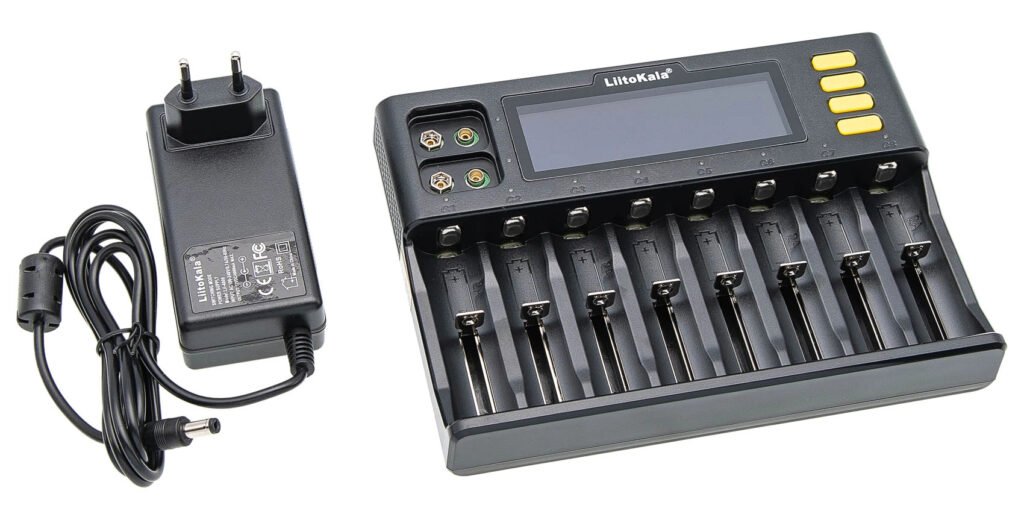 Зарядное устройство для Цилиндрических и 9V АКБ LiitoKala Lii-S8 + Б.П.-1