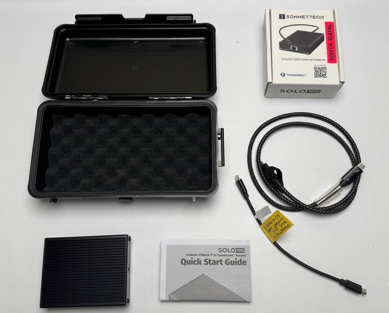 Адаптер Ethernet 10 Gigabit на Thunderbolt 3 Sonnet Solo 10GBASE-T КОМПЛЕКТ-1