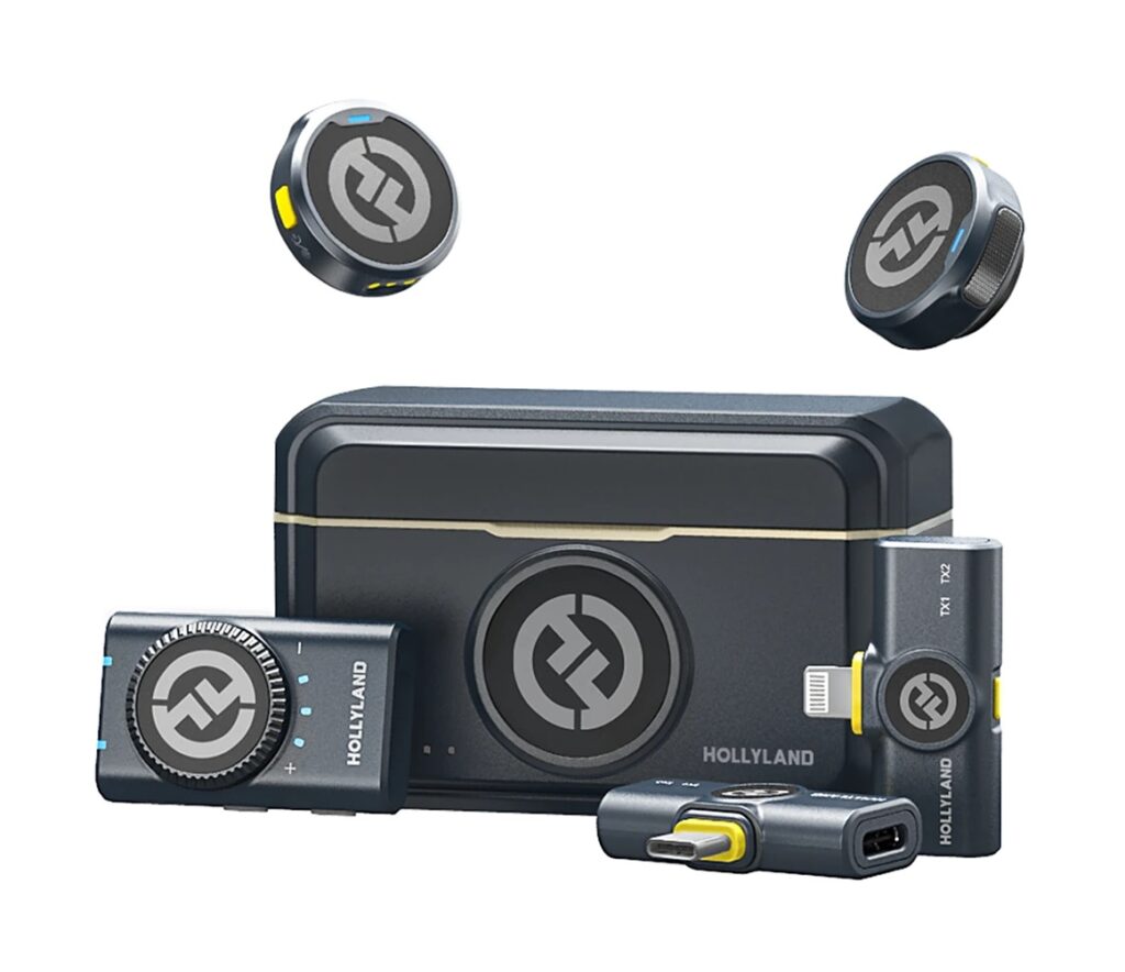 Радиосистема Hollyland Lark M2 Combo Чёрная КОМПЛЕКТ-K1 (RX-2шт + TX-1шт)-1