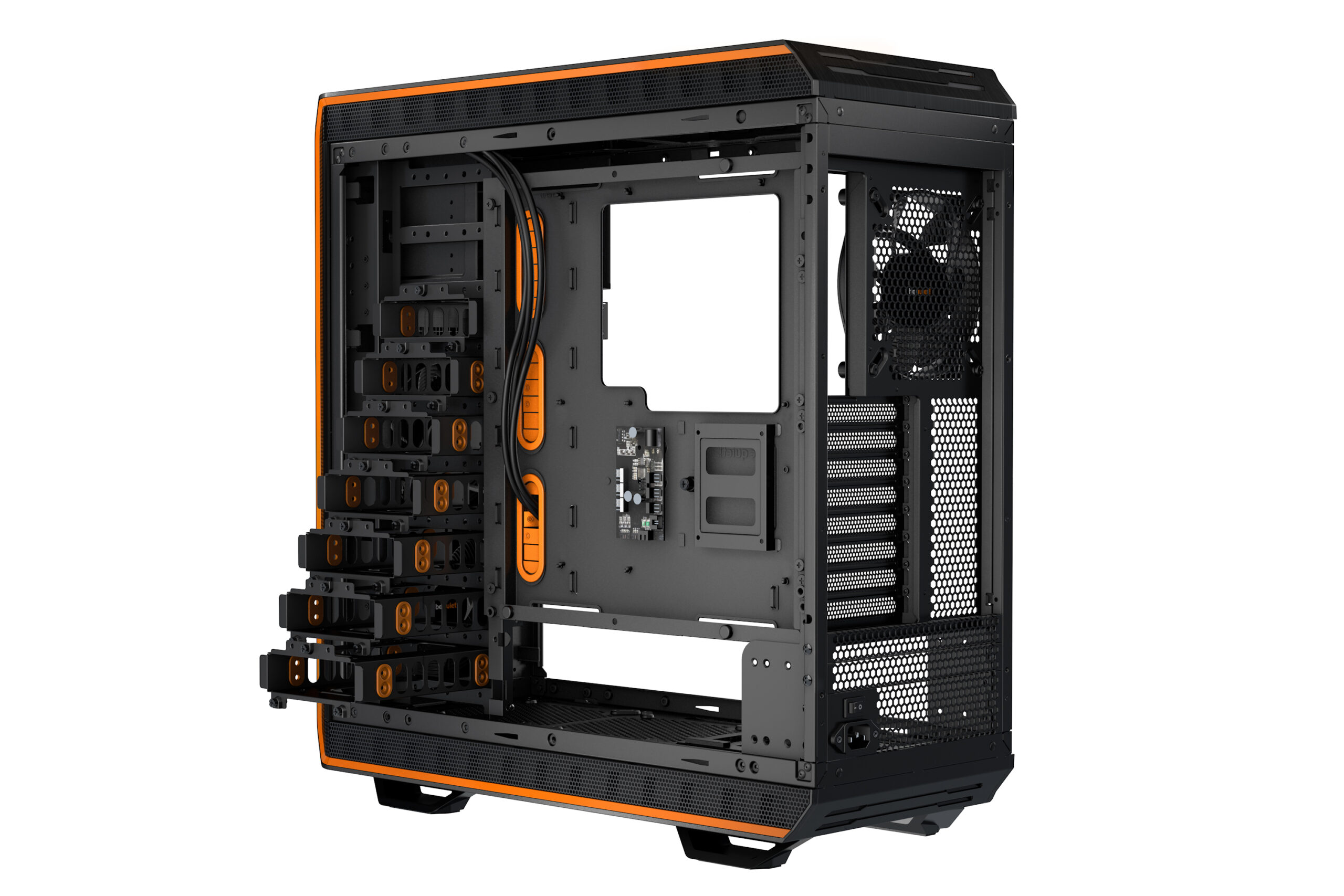 Компьютерный Корпус BeQuiet DARK BASE 900 ORANGE/Стекло [BG010]-4