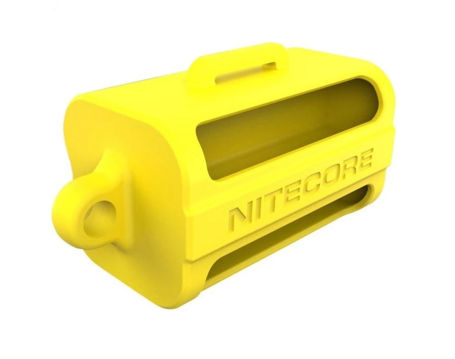 Бокс Силиконовый для четырех 21700/18650 АКБ желтый Nitecore NBM41-1