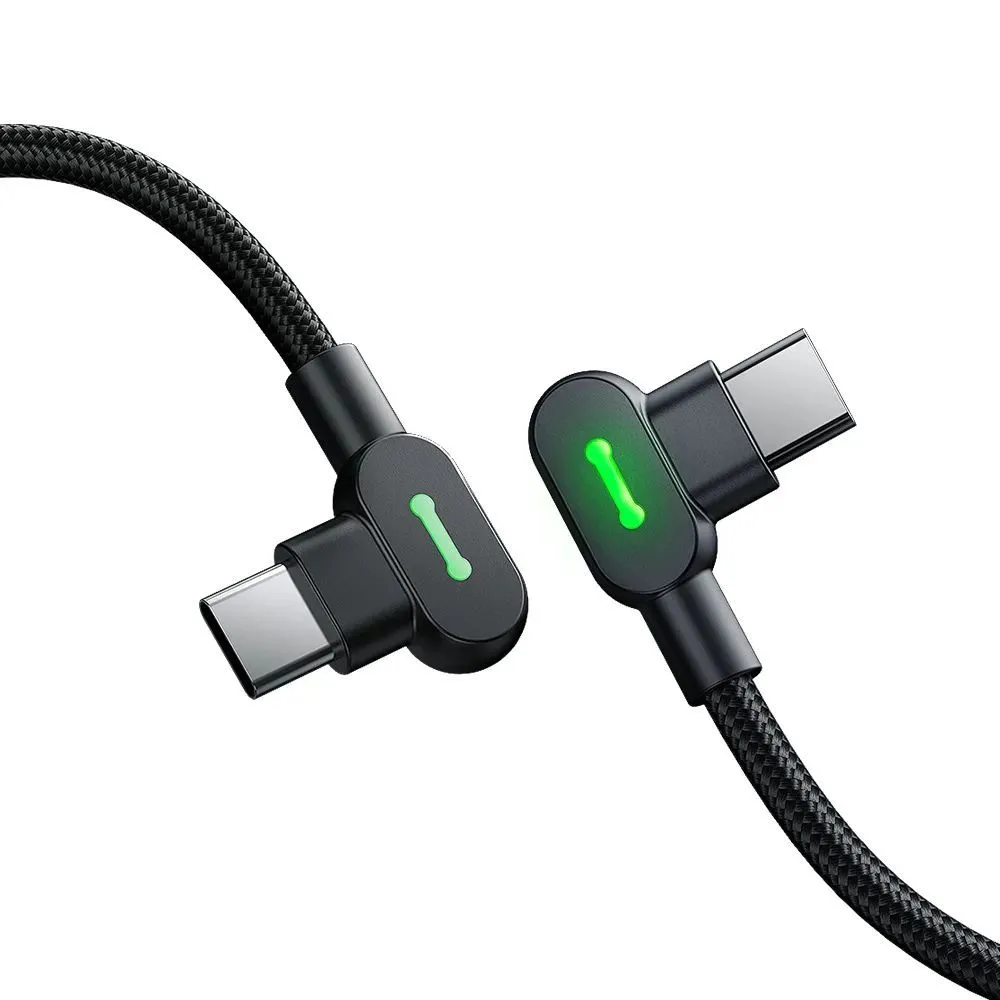 Кабель USB 2.0 Type-C/Type-C угловой Mcdodo,Черный,1.5 м-1