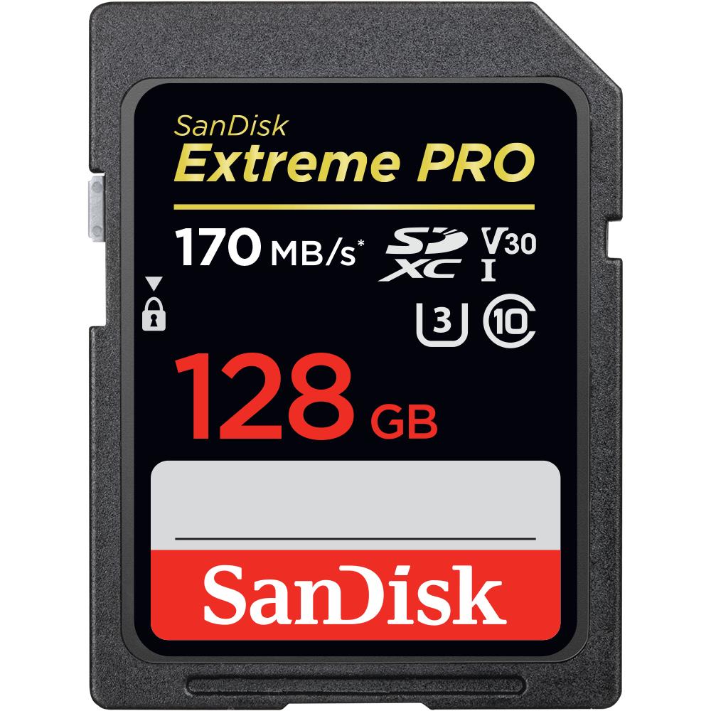 Карта памяти SanDisk Extreme Pro SDXC 128GB Class10 UHS-I U3 V30 170 Mb/s (SDSDXXY-128G-GN4IN)-1