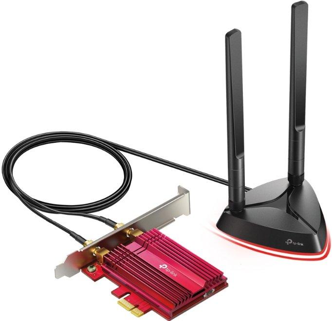 Сетевая Карта Двухдиапазонная PCI-E адаптер TP-Link Archer TX3000E WiFi:2.4 ГГц, 5.0 ГГц-1