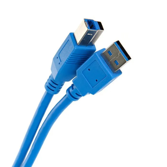 Кабель USB 3.0 (Type A - Type B) VCOM 1.8 метра синий (VUS7070-1.8M)-1