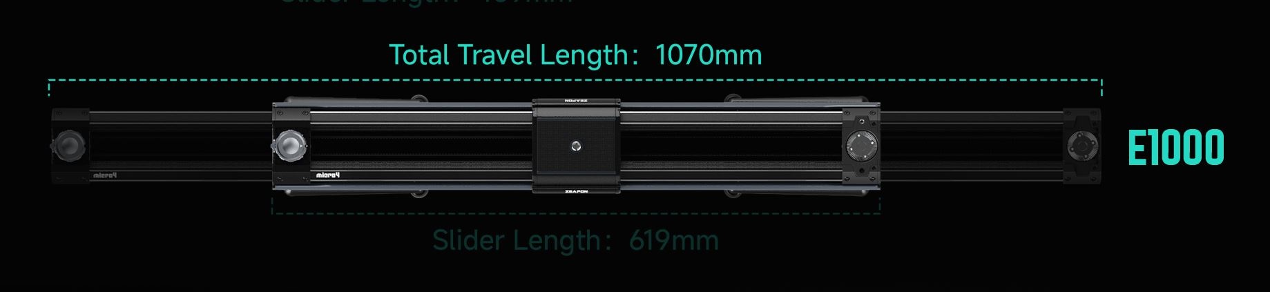 Слайдер моторизованный Zeapon Micro4 E1000 (SD-H9) - КОМПЛЕКТ-3