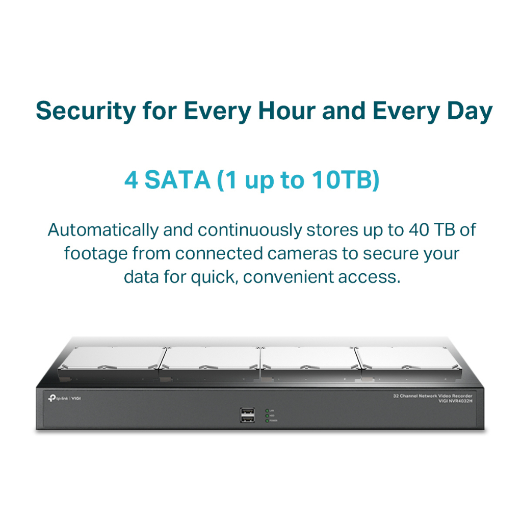 Сетевой Видеорегистратор TP-Link VIGI NVR4032H-4