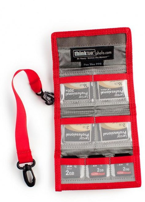 Чехол для карт памяти Think Tank Pee Wee Pixel Pocket Rocket (740210, красный)-3