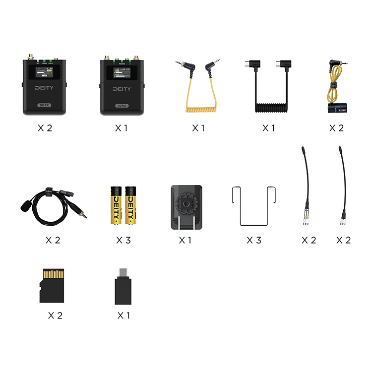 Радиосистема Deity THEOS КОМПЛЕКТ-K1 (TX-2шт,RX-1шт,Микрофоны-2шт, Кейс)-2