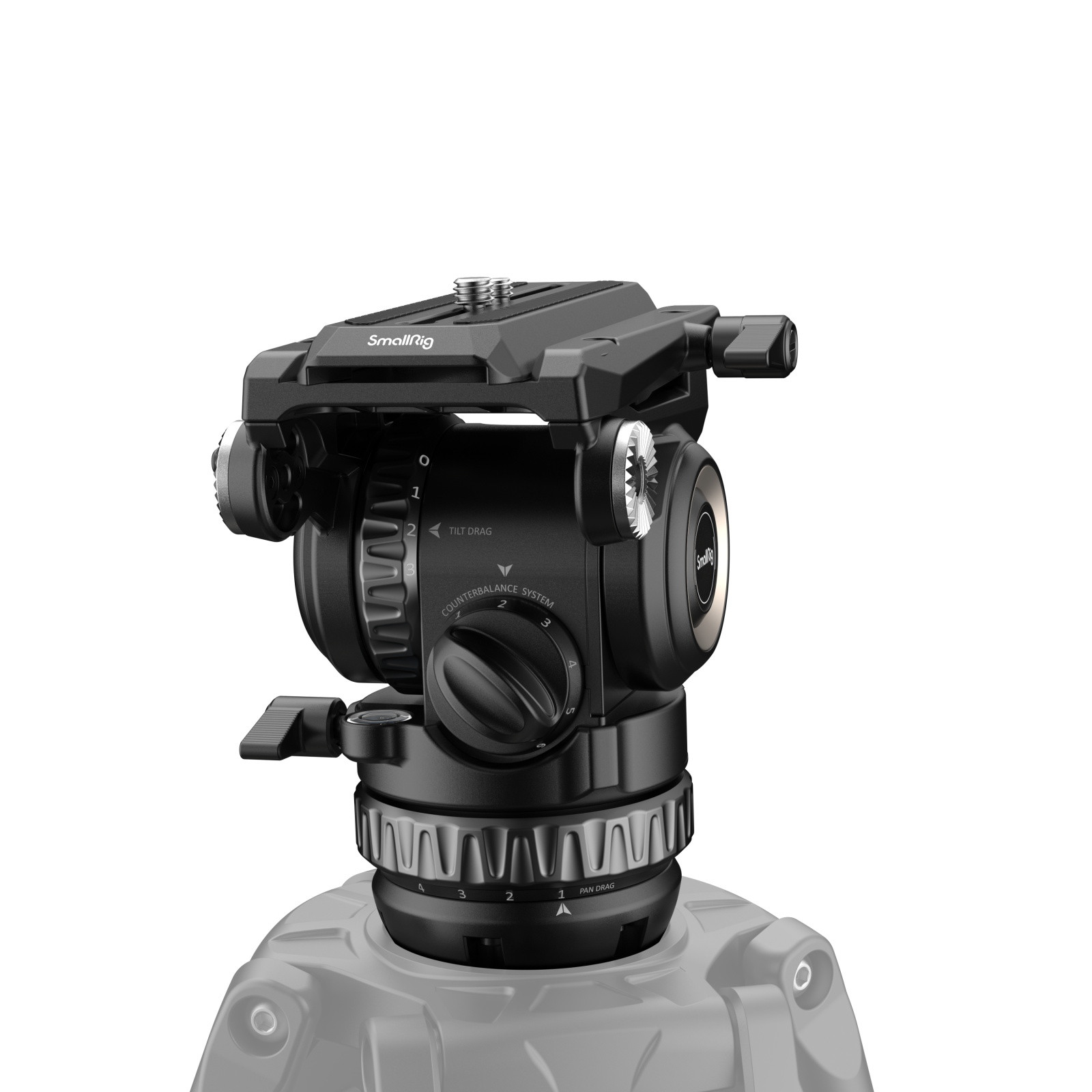 SmallRig 4287 Видеоголова PH8 Professional Fluid Head, 8 кг, контрбаланс-1