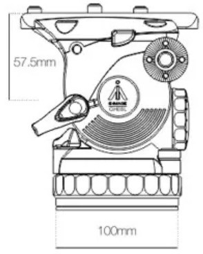 Штативная видео голова E-image GH08L-4