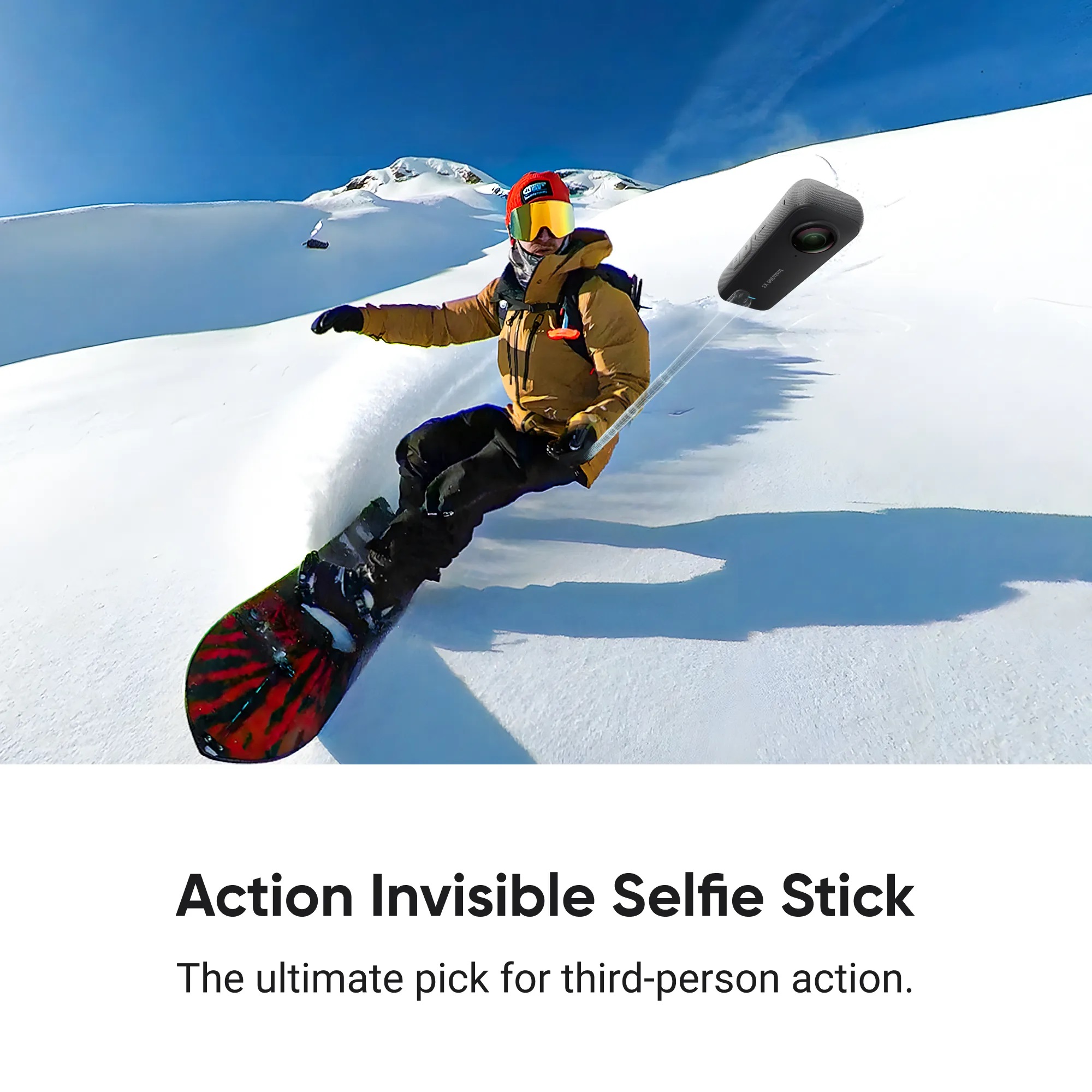 Монопод Insta360 Action Invisible Selfie Stick (28см - 100 см)-2