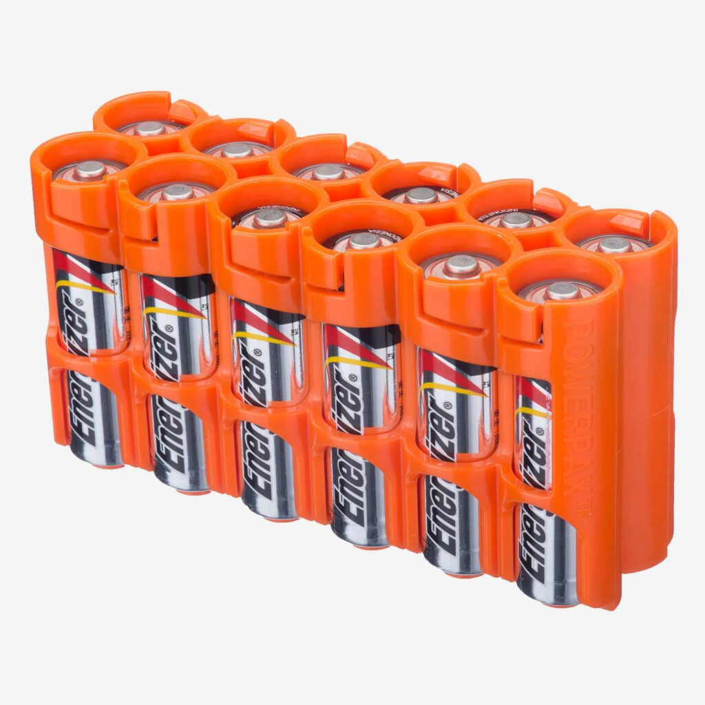 Кассета для аккумуляторов 12 AA Pack Battery Caddy Storacell (Orange)-1