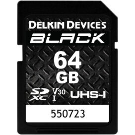 Карта памяти Delkin Devices Black Rugged SDXC 64GB UHS-I V30