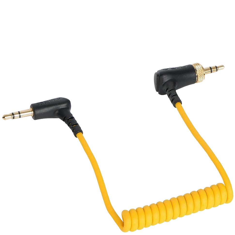 Кабель mini Jack 3.5mm (TRS угловой) на  mini Jack 3.5mm (TRS с гайкой) Deity C12-1