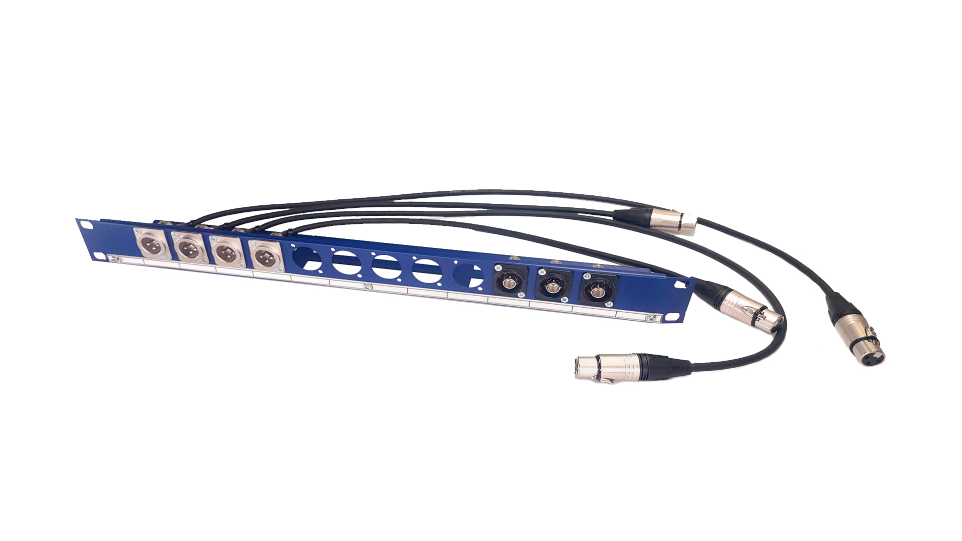 Комутационная Панель Звук RACK Микрофоны (4 шт XLR3PIN) Антенны (3шт BNC)-1