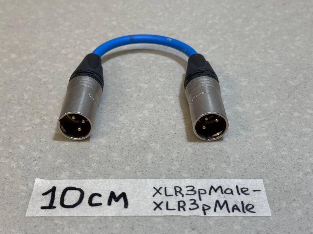 Кабель-переходник XLR_3pin(Male)一XLR_3pin(Male) BL(10)См-1