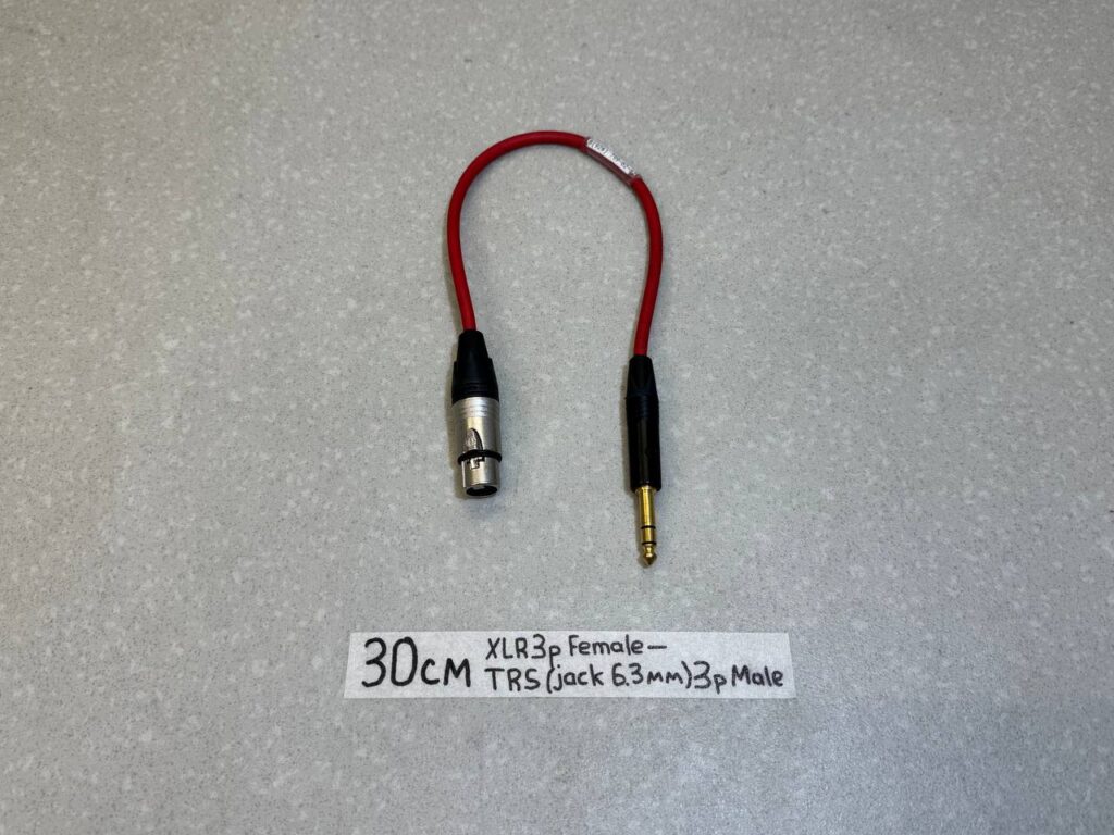 Кабель-переходник XLR_3pin(Female)一JACK(TRS)_6.3mm(Male) RD(10)См-2