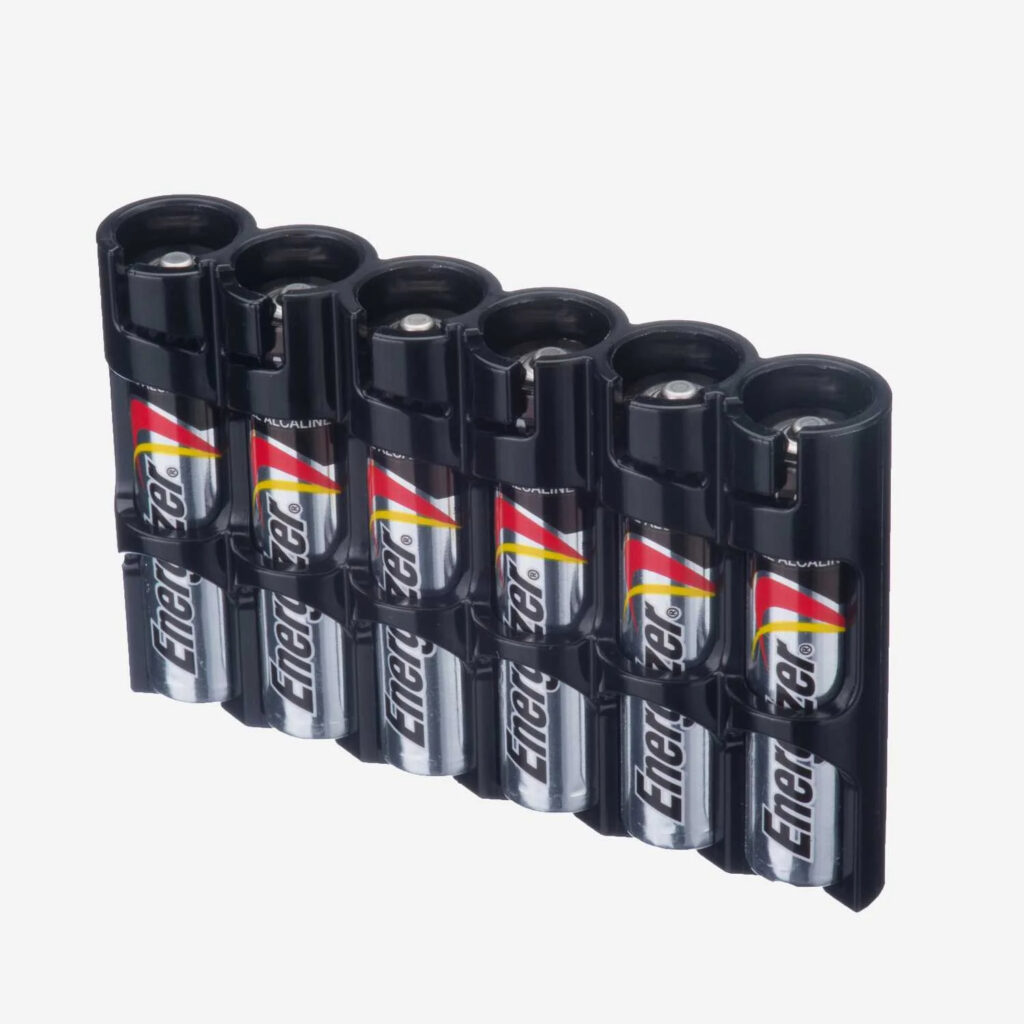 Кассета для аккумуляторов Slim Line AAA 6 Pack Storacell (Tuxedo Black)-1