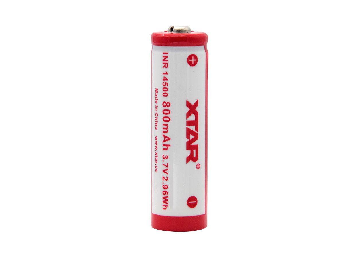 Аккумулятор 14500 Xtar INR (Li-ion;800mAh;3.7V;НЕзащищенный) 1шт-3
