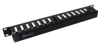 Панель-органайзер кабеля 19" дюймов 1U с крышкой 5bites CM-101B