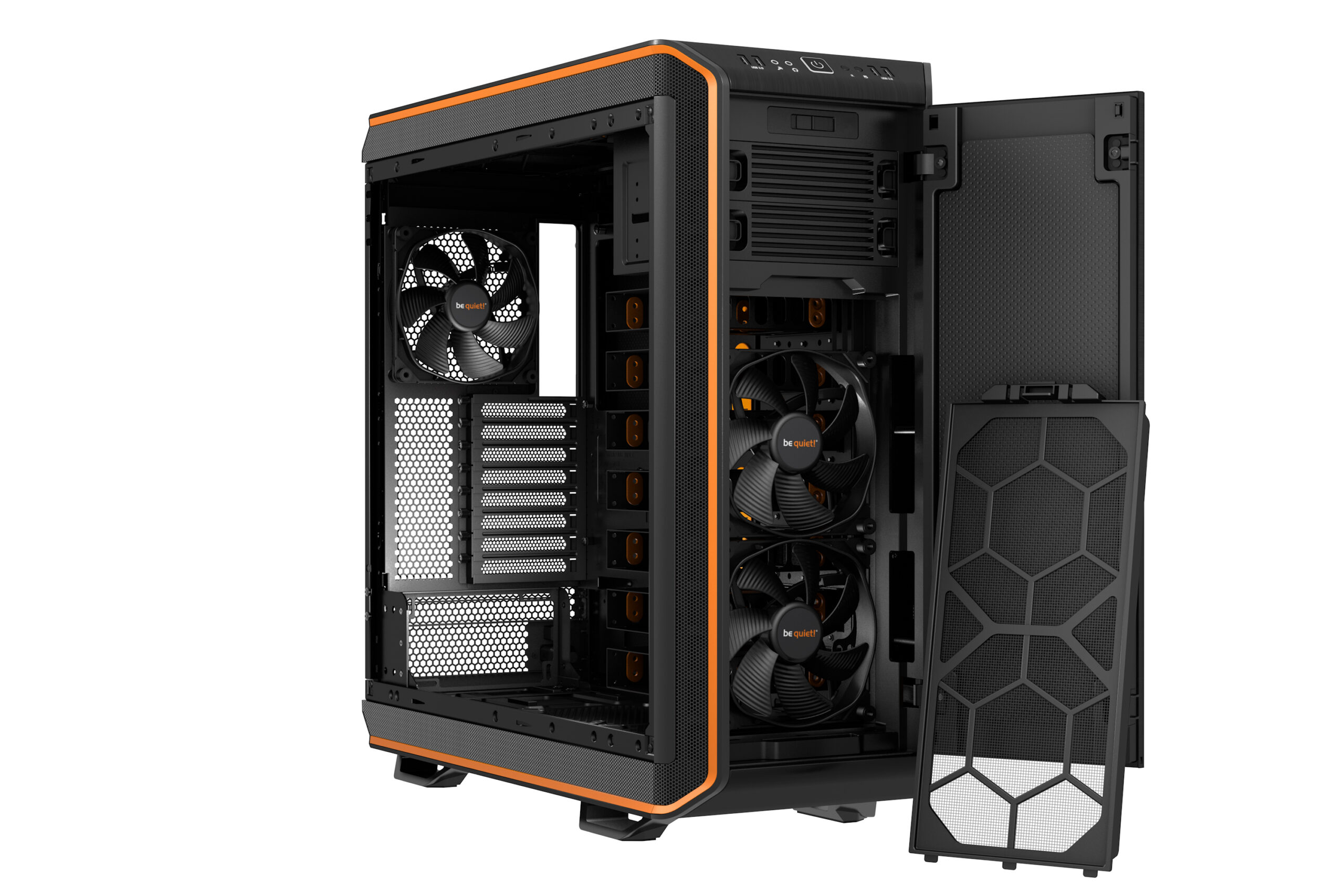 Компьютерный Корпус BeQuiet DARK BASE 900 ORANGE/Стекло [BG010]-4