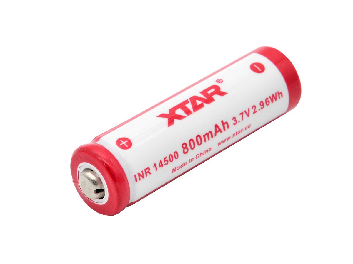 Аккумулятор 14500 Xtar INR (Li-ion;800mAh;3.7V;НЕзащищенный) 1шт-1