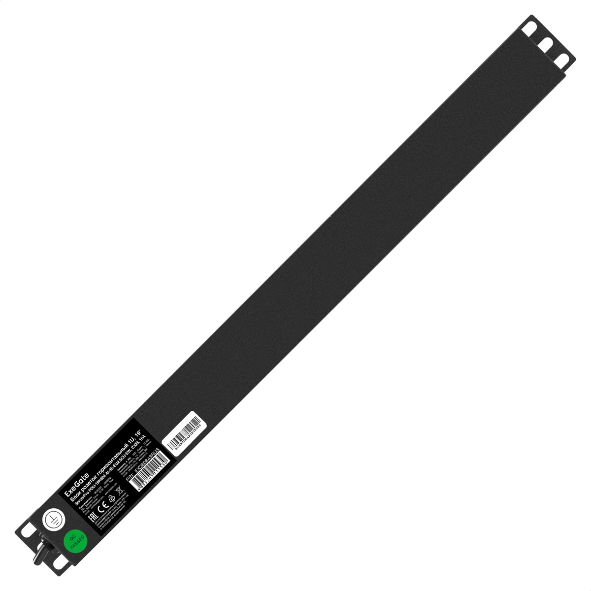 Блок розеток ExeGate ServerPro PDU-19H804 Al-8S-EU2.5CU-SW-3
