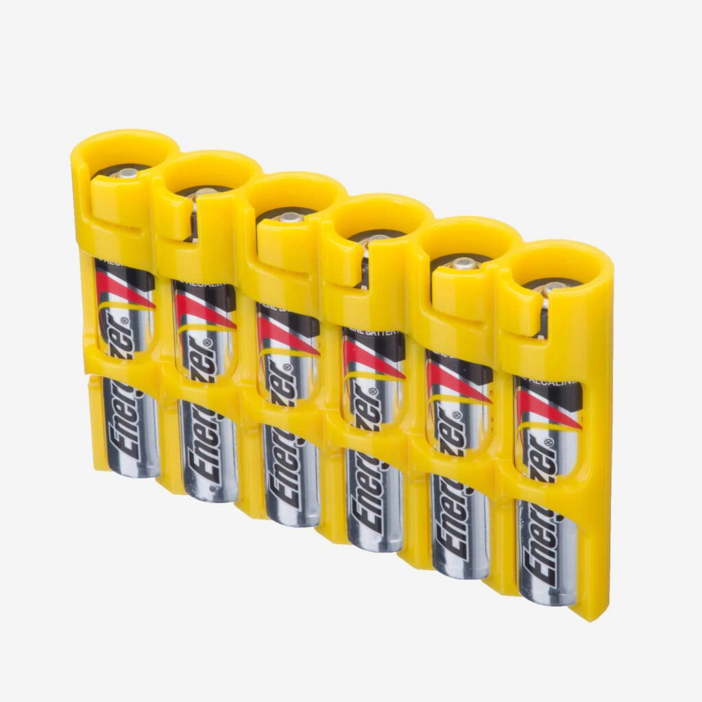 Кассета для аккумуляторов Slim Line AAA 6 Pack Storacell (Yellow)-1