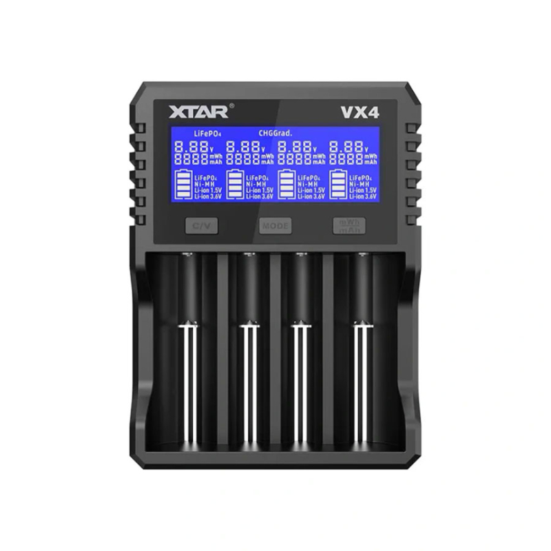 Комплект Зарядного устройства XTAR VX4 V2 для аккумуляторов 18650, AAA/AA-1